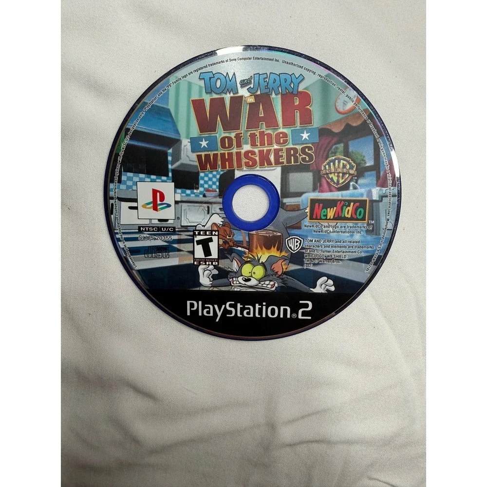 Tom and Jerry War of the Whiskers Sony PlayStation 2 PS2 SLUS-20355 Disc Only
